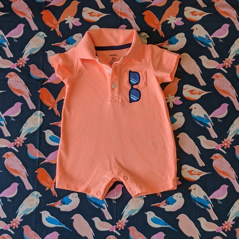3 for $18 Carter's 3mo polo onesie